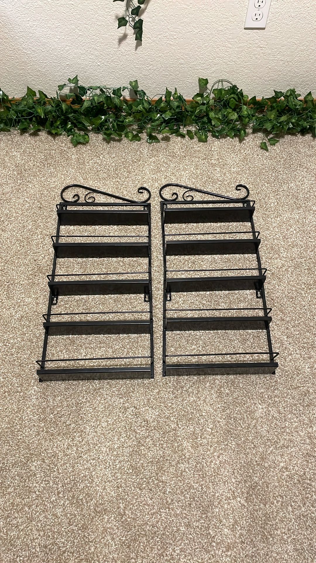 $10 For 2 Black Hanging Racks