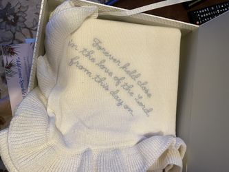 New baby blanket in box