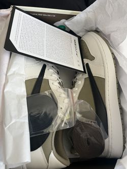 Air Jordan 1 Low Travis Scoot Neutral Golf Sz 12