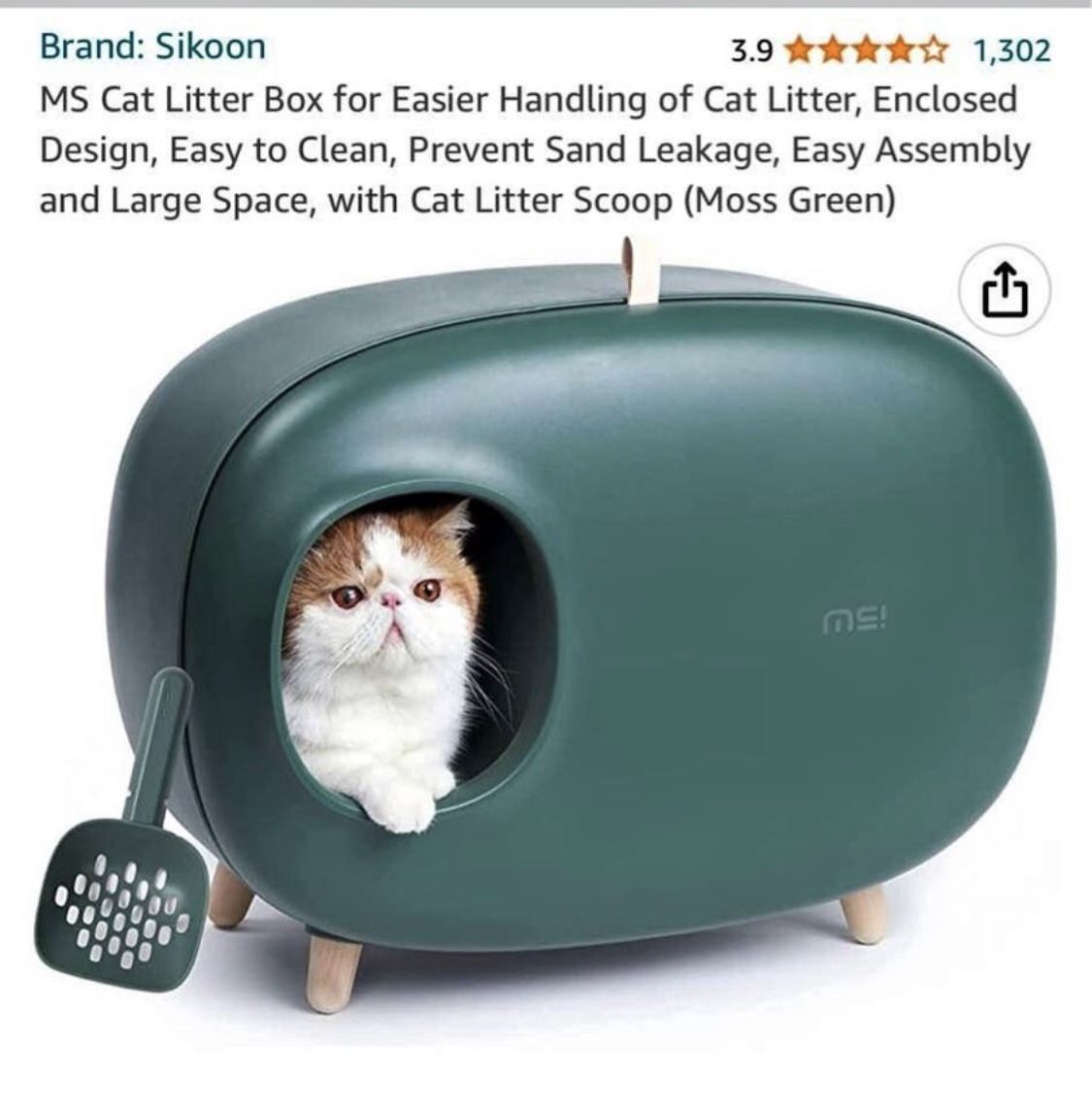 Sikoon Enclosed Litter Box