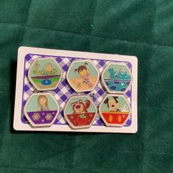 Set Of 6 Disney Pins