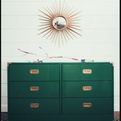 Blue/Green Campaign Dresser