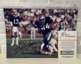 Bo Jackson Signed Autograph Oakland Raiders 8x12 Photo With COA