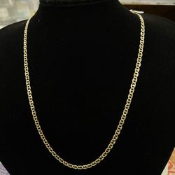 $825 Beveled Marine Yellow Gold Chain