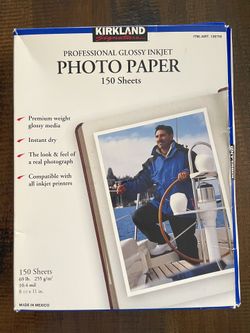 Kirkland Photo Paper (75 Sheets / 8.5”x11”)