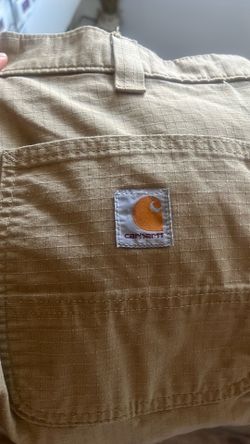 Carhartt Relaxed Fit Ripstop Cargo Pants Khaki Tan Size 33x32