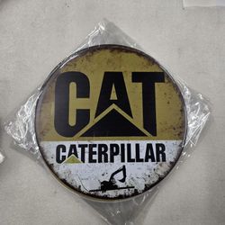 Caterpillar Cat Heavy Equipment Machinery Construction Metal Sign 