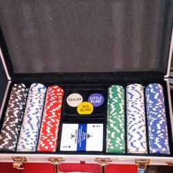 Nice Professional Poker Chip Set and Carrying Case