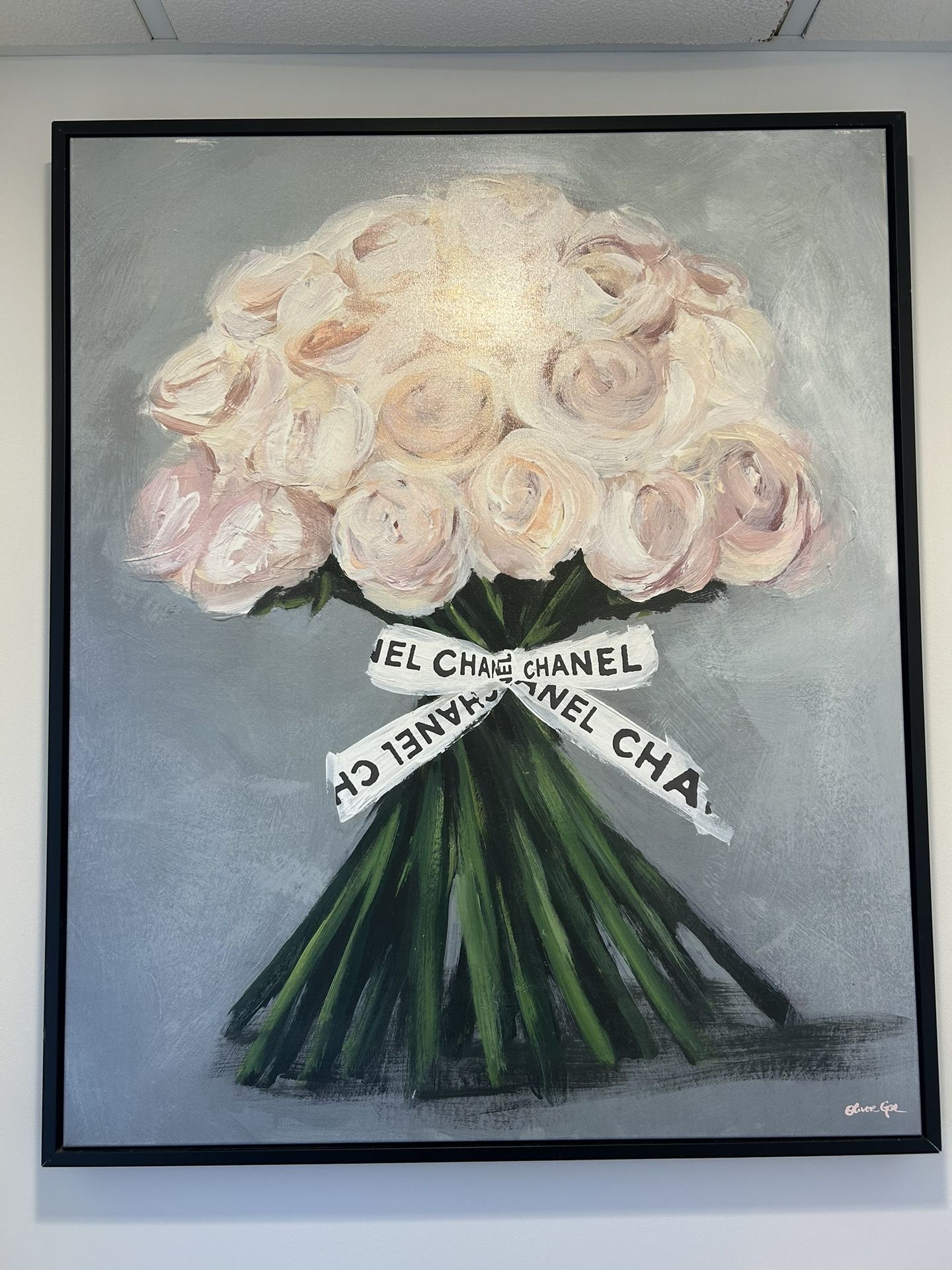 Oliver Gal framed Chanel on canvas