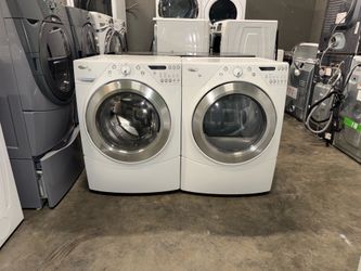 WHIRLPOOL XL CAPACITY WASHER DRYER ELECTRIC SET FRE DELIVERY