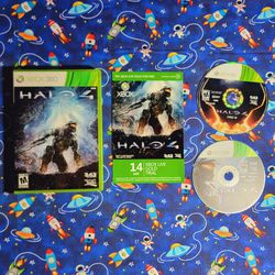 Halo 4 Microsoft Xbox 360 Complete Double Discs Tested Working clean Condition