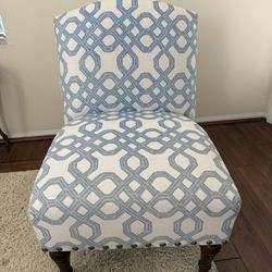 New Pottery Barn Lue Lattice upholstered Chair