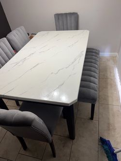 Marble table