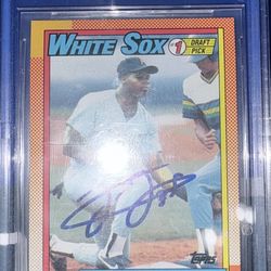 Frank Thomas Autograph Rookie Card/Beckett 10