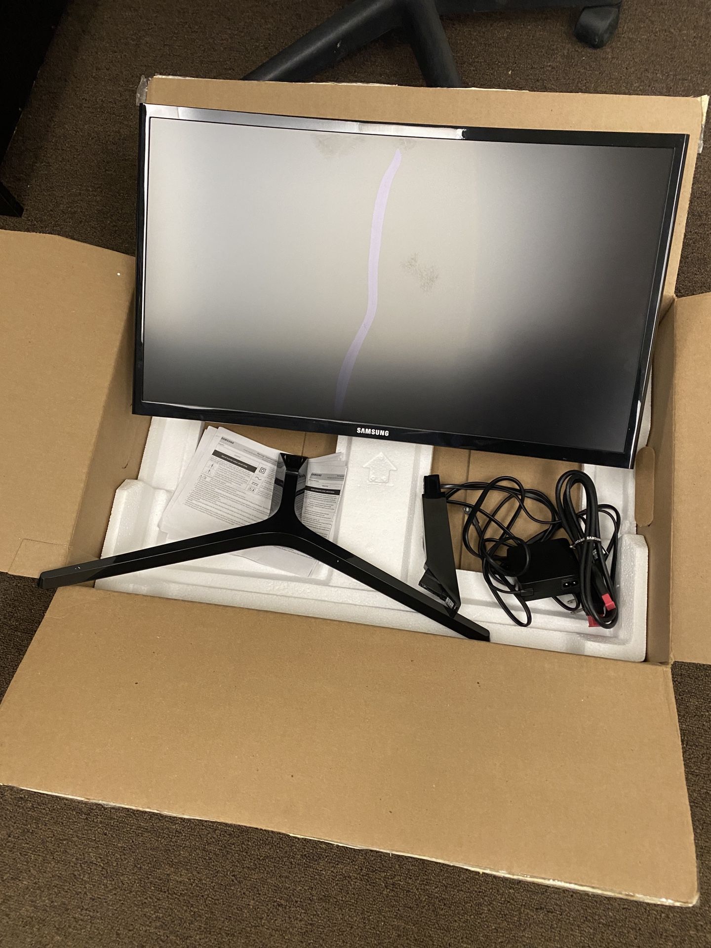 Damaged Samsung C24RG50FZN 24" 16:9 Curved Gaming Monitor