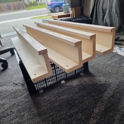 Custom Wood Floating Shelves 