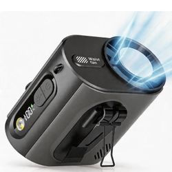 2026 AI Wearable Waist/Neck Hanging Fan,with Ice Cooler & Flashlight,10000mAh Rechargeable Clip On Belt Cooling Fan, 100-Speed 16000RPM Personal Body 
