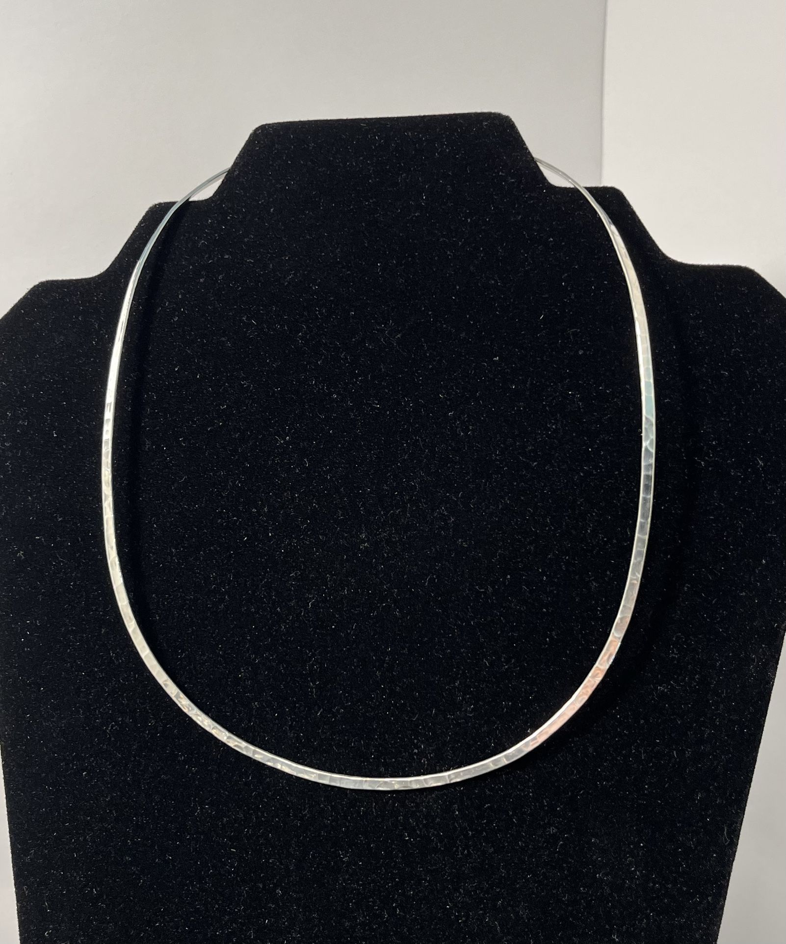 Sterling Silver Torque Necklace