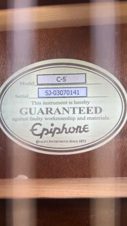 1990 C-5 Epiphone Student Model