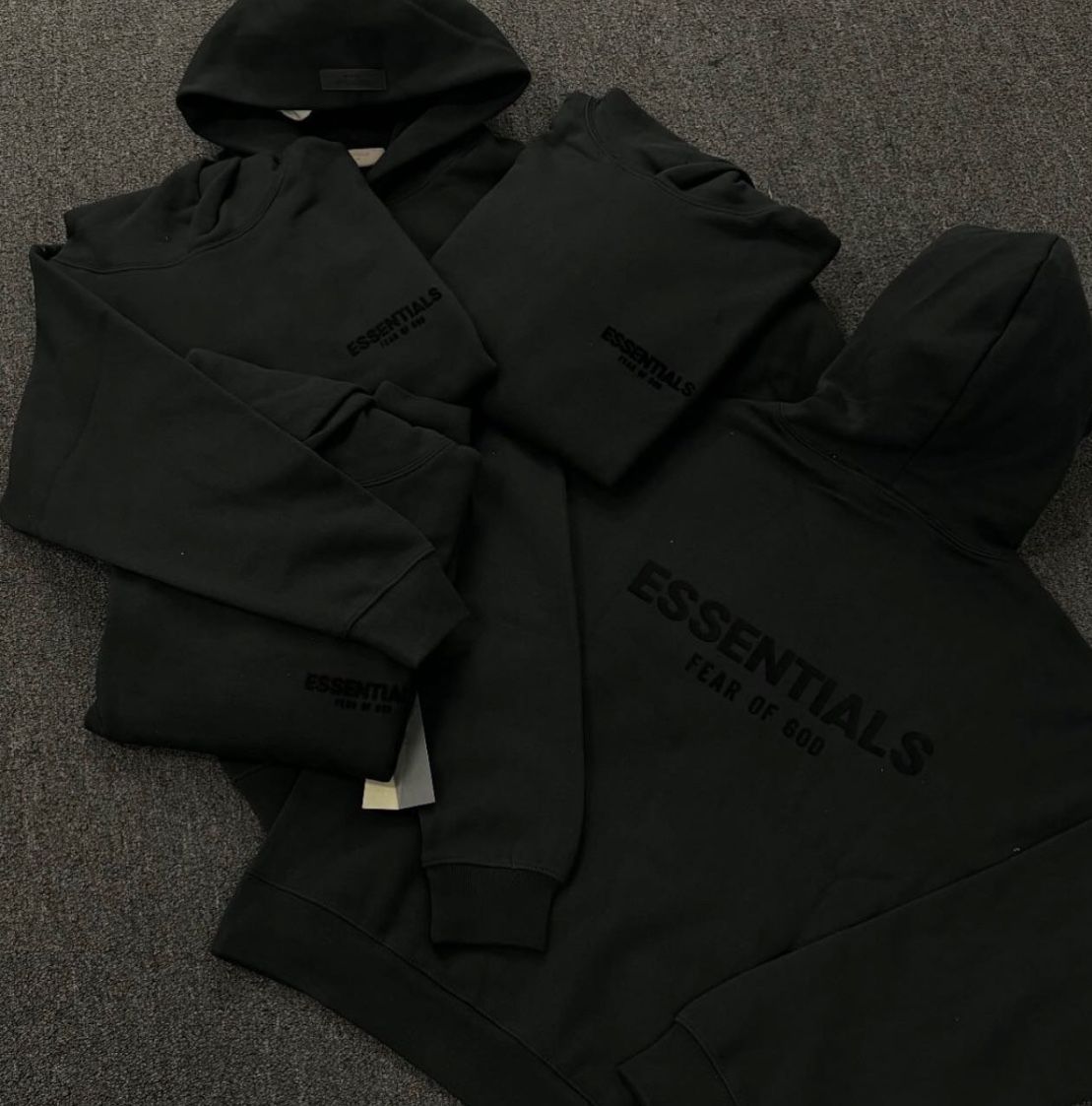 Essentials Black Hoodie