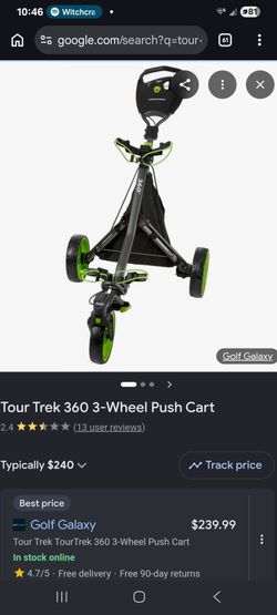 Tourtrek Golf Caddy Cart