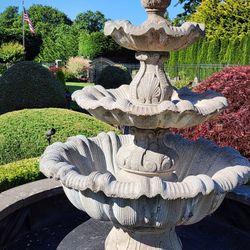 6' Tall - Seven Piece Concrete Roman Fountain