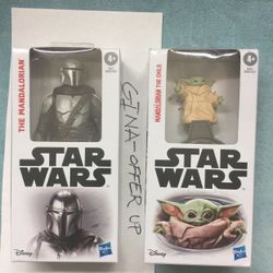 Hasbro disney Star Wars 6” Figure Set The Mandalorian & The Child Grogu
