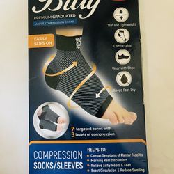 Bitly Ankle Thin & Lightweight Compression Socks - NEW In Box