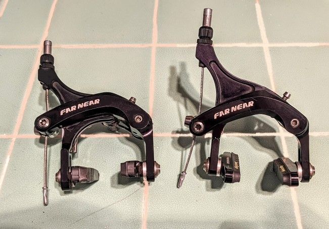 Far Near Ultra Lightweight Rim Brakes. 109 g each.