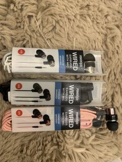PowerXcel Wired Earbud With Mic