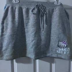 Hello Kitty Sanrio Skirt Color Gray Size 1X Brand New With Tags