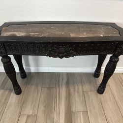 Entry Table Wood & Stone