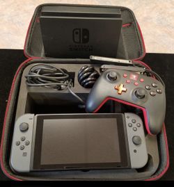 NINTENDO SWITCH WITH TRAVEL CASE