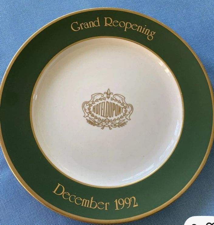 Hotel Du Pont Wilmington Delaware 9" Plate By Mayer China
