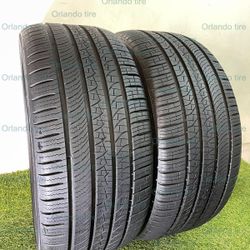 R212  275 35 22 104W  Pirelli Pzero  2 Used Tires 95% Life 