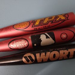 3 Metal Baseball Bat For Chidren Game Bats
