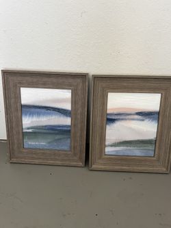 Wall Art Pair Of Paintings 