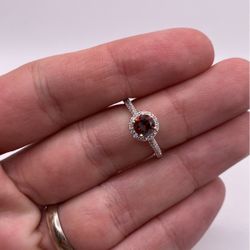Red Diamond Engagement Ring (0.69 C.t) Cert!