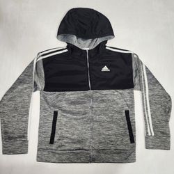 Kids Adidas Light Jacket Gray Size Medium Pre Owned Great Condition