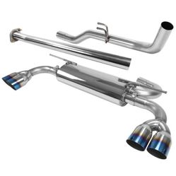 2009-2014 Hyundai Genesis Coupe 2.0T T-304 Stainless Steel Catback Exhaust System w/ Burnt Tip