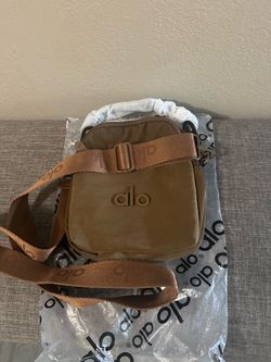 Alo Brown Yoga Mini Crossbody Bag