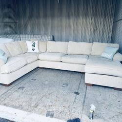 Luxurious Upscale Robb & Stucky Contemporary Coastal Sectional Sofa