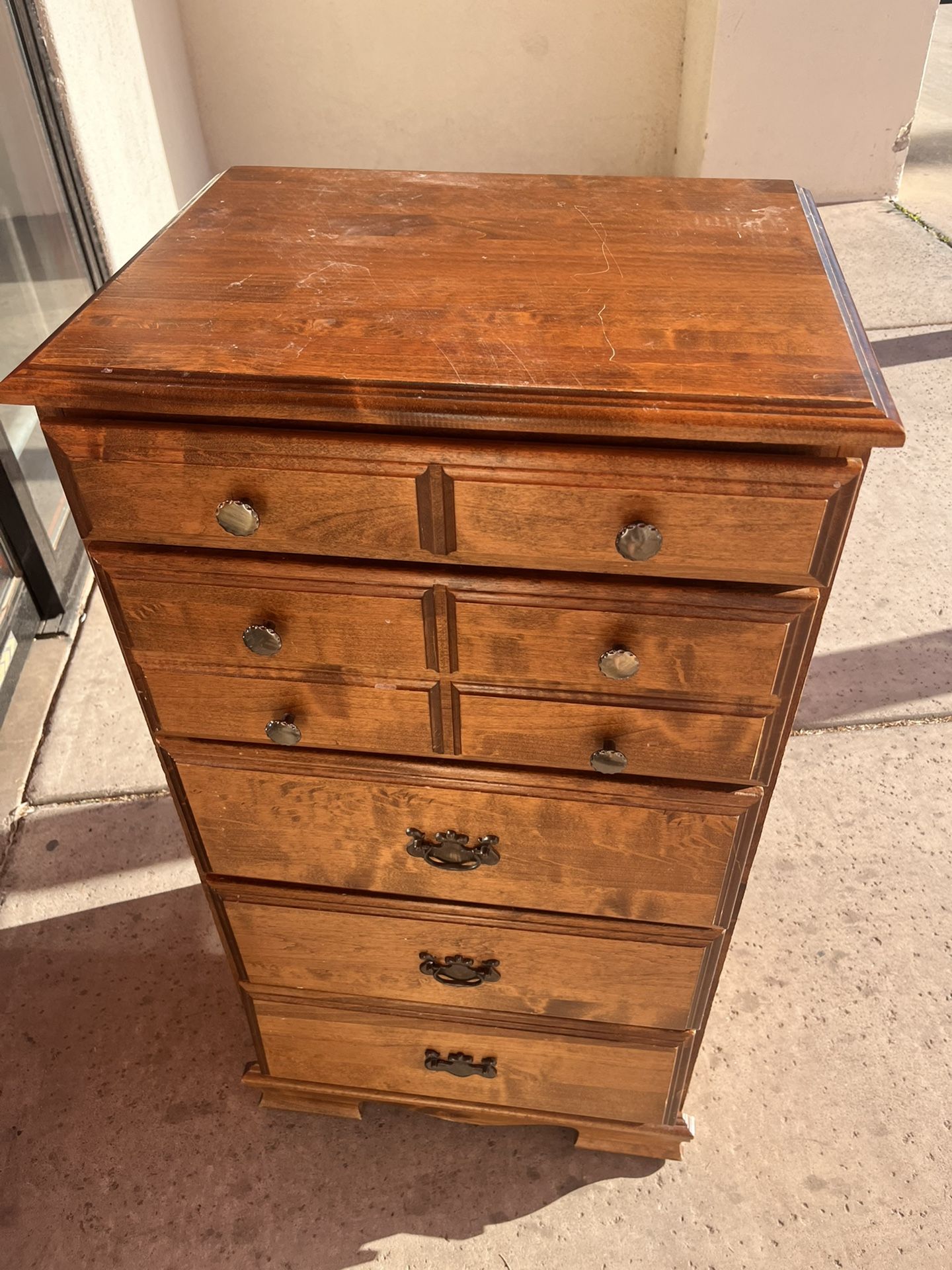 Vintage Wood Chest Dresser