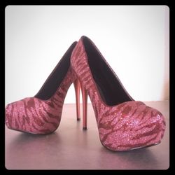 Ruby Red Bling Platform Stiletto Heels | Pumps | Shoes