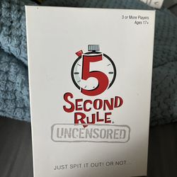 5 Second Rule Uncensored Edition Board Game