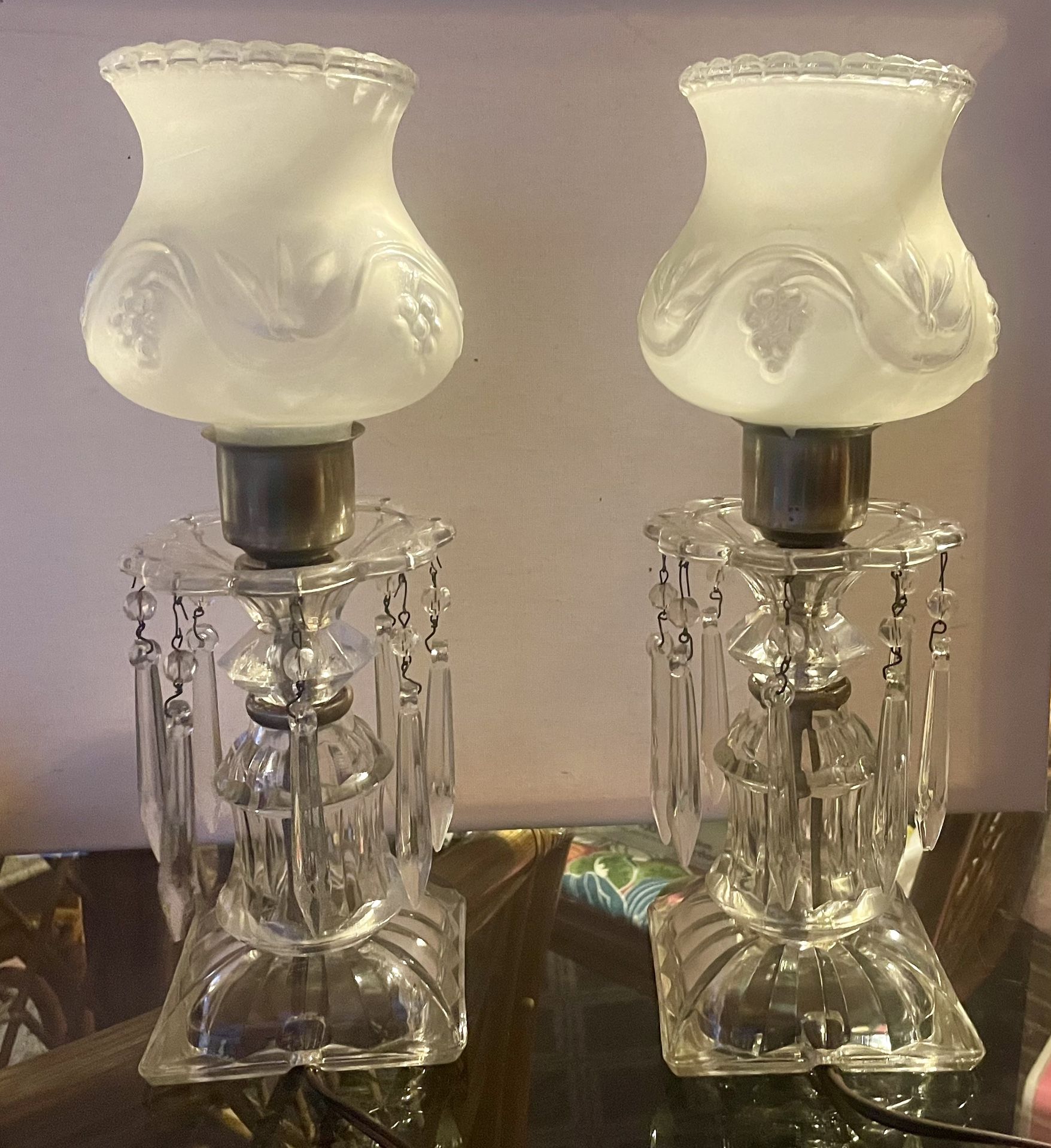 Vintage Glass Lamps