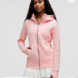 Lululemon Strawberry Milkshake Scuba Jacket Size 12 NWT