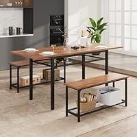 Dining Table With Two Benches