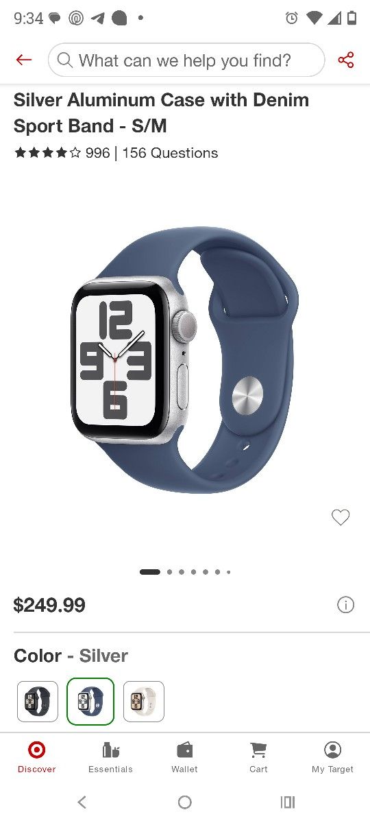 Apple Watch SE GPS Aluminum 40mm (2nd gen)
