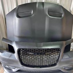 Chrysler 300 Front Bumper And Hood 2011 2012 2013 2014 2015 2016 2017 2018 2019 2020 2021 2022 2023